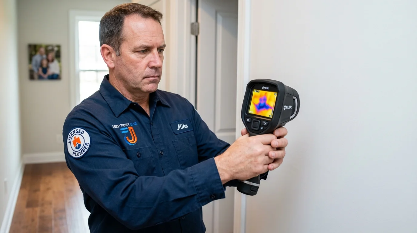 Thermal imaging leak detection by Johns Plumbing LLC in Ville Platte